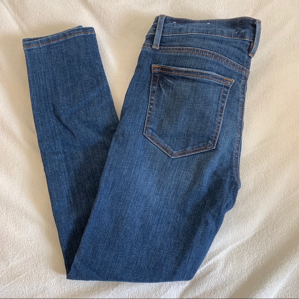 The Loft blue skinny jeans petite